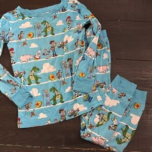 Little Sleepies Blue Toy-Themed Pajama Set